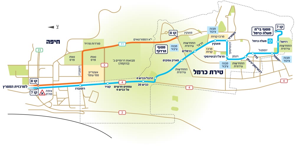 המטרונית בדרך לטירת כרמל: פרויקט התחבורה שישנה את הנגישות לעיר
